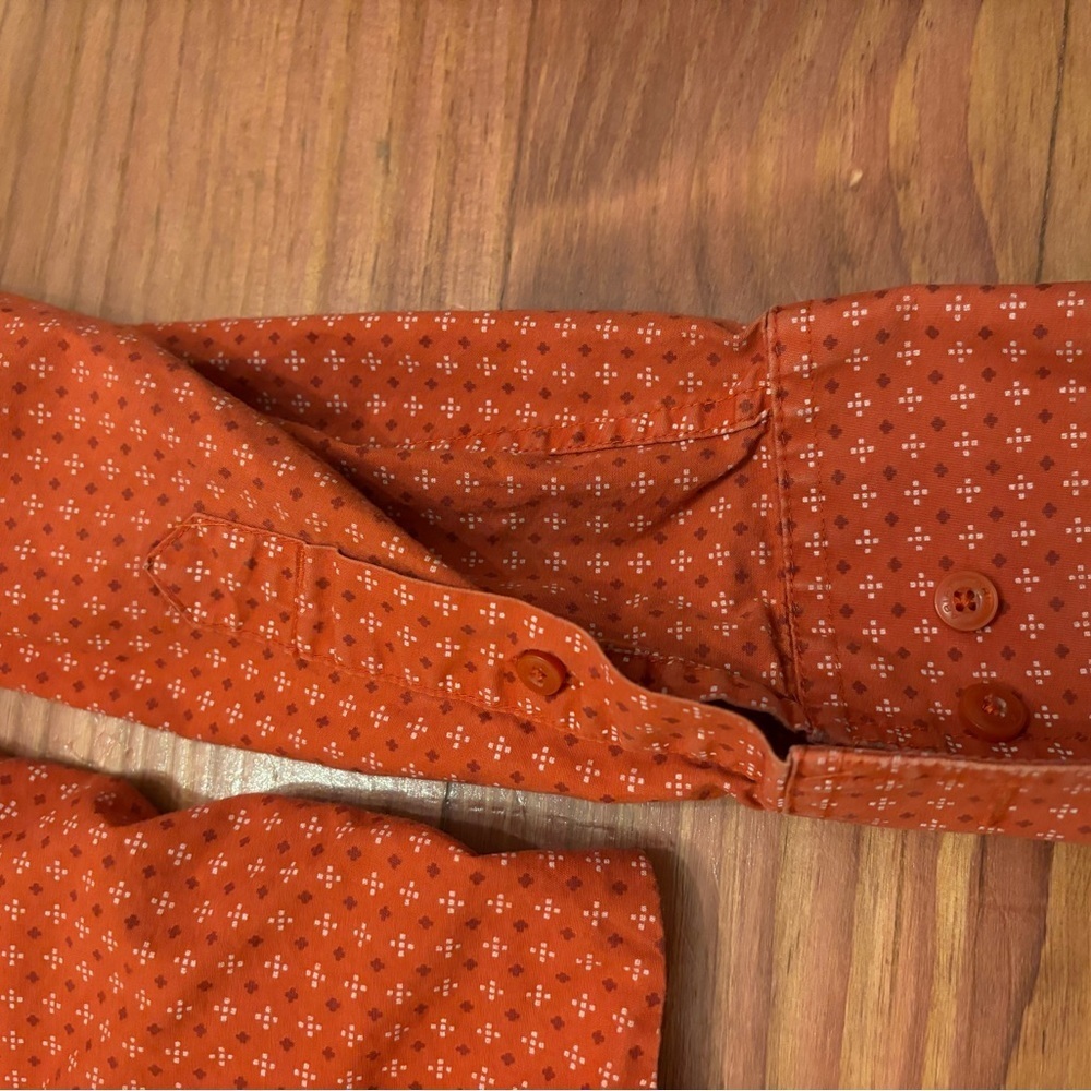 Ariat Men's Button-Down Shirt - Red Geometric Print - Picture 5 of 7